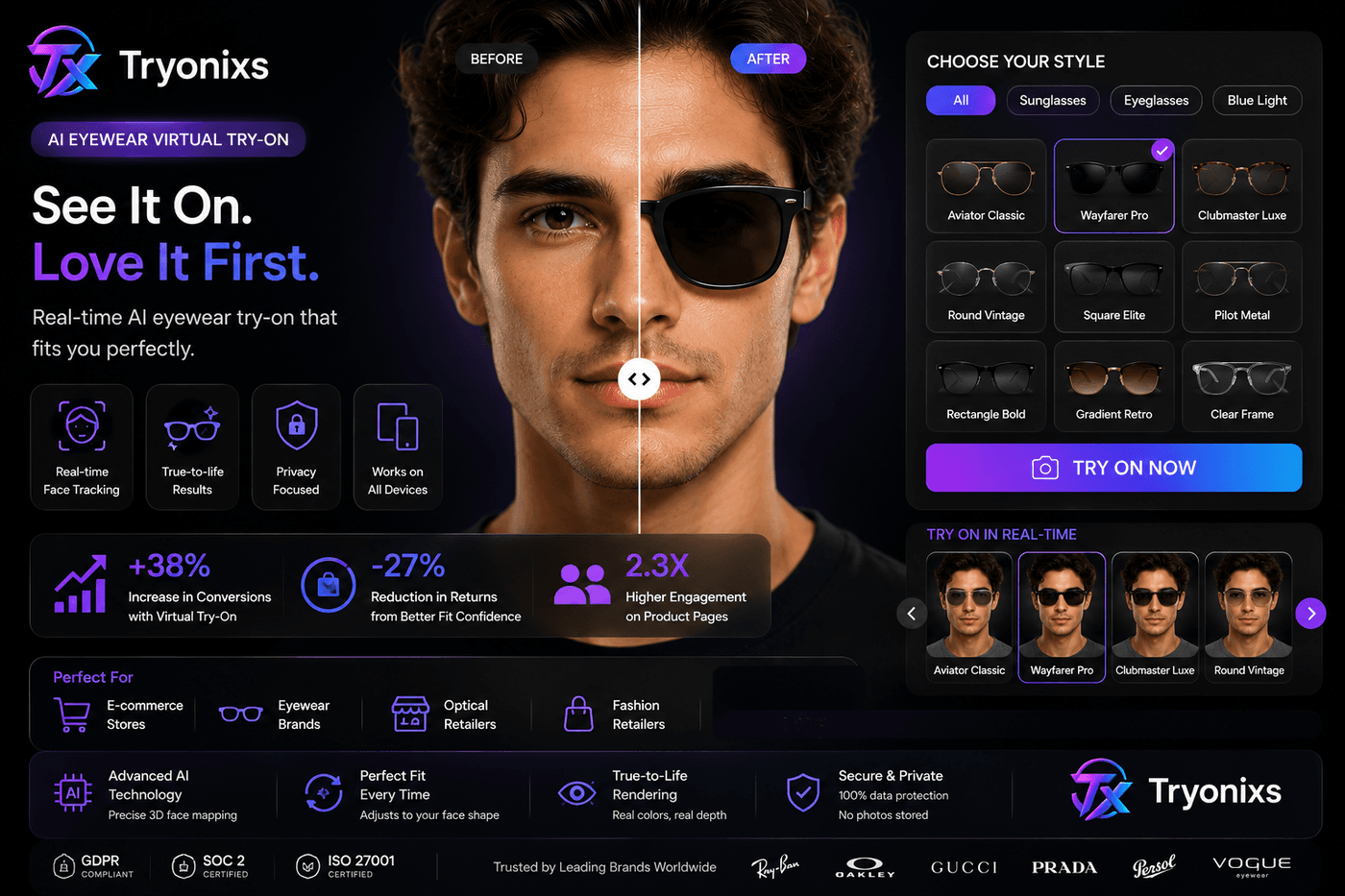 Optical Stores virtual try-on — preview 3